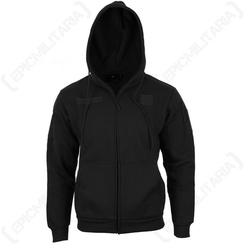 Felpa con cappuccio nera - cappuccio,