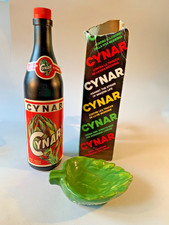 RADIO GADGET PUBBLICITARIA DEL 1968 A FORMA BOTTIGLIA CYNAR + POSACENERE CYNAR