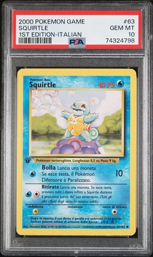 Pokemon psa 10 squirtle - psa,