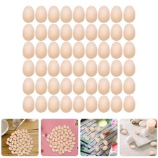  150 pezzi di simulazione uova di legno uova di legno fai da te uova di Pasqua