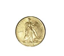 moneta oro antica 10lire 1912