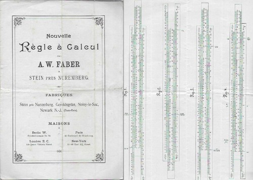 Regolo calcolatore faber - regolo, stein