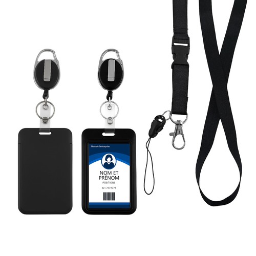 Porta badge con - , cordino,porta