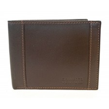 Portafoglio in pelle c/patta e