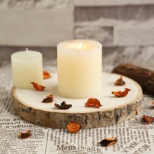 BASE LEGNO TRONCO DECORAZIONE DA TAVOLO CENTROTAVOLA ALZATINA SHABBY-NATALE 36cm