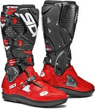 STIVALI SIDI CROSSFIRE 3 SRS BOOTS MOTO CROSS ENDURO ROSSO NERO TG 43