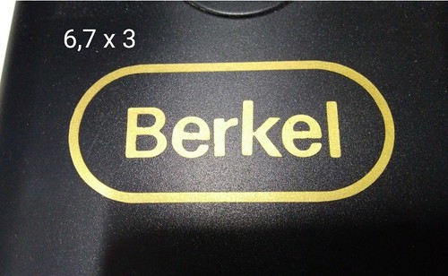 Coppia adesivi berkel - di, oro
