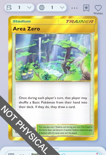 Pokemon tcg pocket area - -, zero