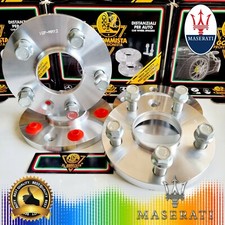 4 DISTANZIALI 16+20 mm  5X114.3 67.1 + 20 BULLONI 14 x 1.5 PER TUTTE LE MASERATI