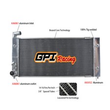 Radiatore in alluminio per Volkswagen VW Golf 2 Corrado VR6 Turbo 16V G60 MT