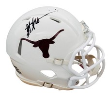 Steve Sarkisian Texas Longhorns Signed Mini Helmet Hook Em Beckett COA