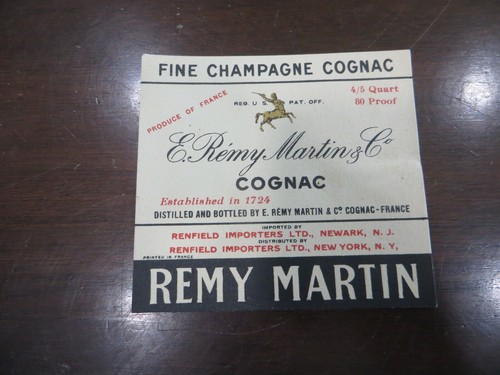 Remy martin cognac - e.remy, martin&co.cognac,remy