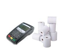 100 ROTOLI TERMICI POS CASSA 57X20X12 ROTOLINI CARTA OMOLOGATA BANCOMAT ROTOLO