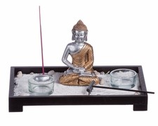 Giardino zen rettangolare con