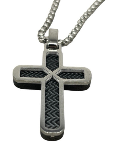 Collana lunga croce - collana, color