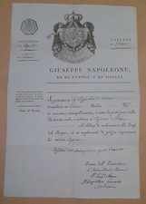 Patente Di Dottore , Giuseppe Napoleone , Regno Due Sicilie , Napoli , 1808
