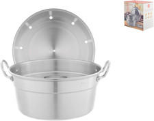 Fornetto Gas Alluminio Cm24 Con Coperchio Pentole E Preparazione Cucina, Grigio,