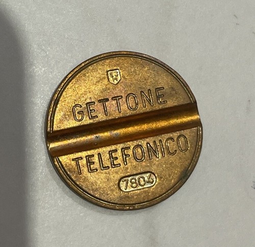 Gettone telefonico con segno - gettone,