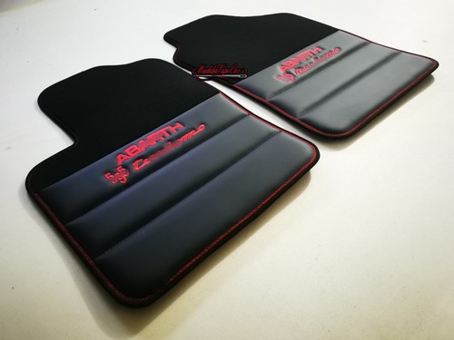 Tappetini abarth pelle e - tappetini,