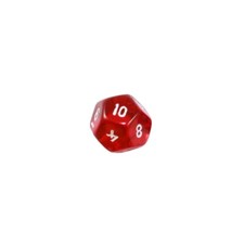 12-seitiger Cubo - Dodecaedro - W12 - Trasparente - Rosso