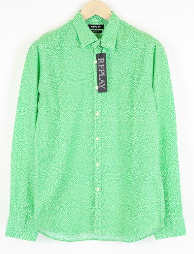 Replay camicia uomo verde - replay,