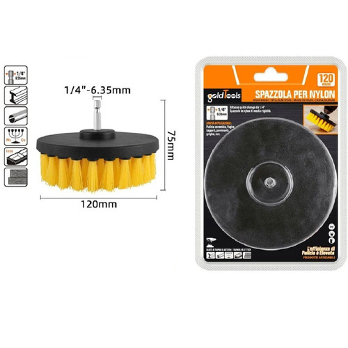 Spazzola nylon 120mm - in,