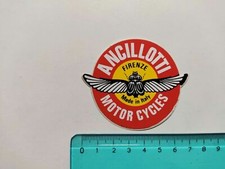 ADESIVO ANCILLOTTI MOTOR CYCLES FIRENZE STICKER AUTOCOLLANT VINTAGE 80s ORIGINAL