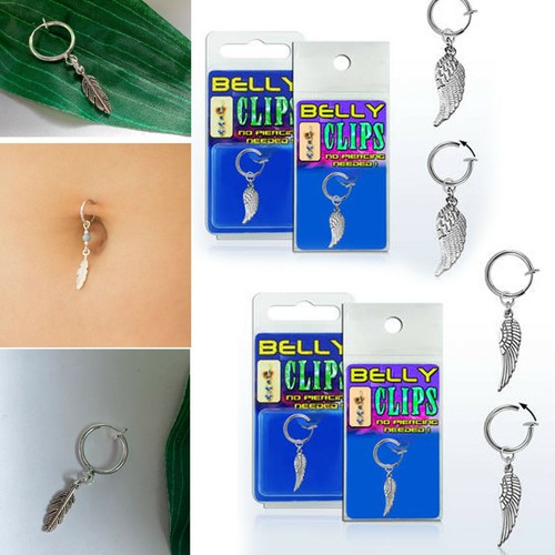 1pcs piercing pancia finta - pancia,