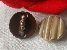 Duo Bottoni Antichi IN Vetro
