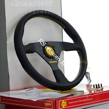 Volante sportivo da corsa 350 mm 14' MOMO Veloce V1 Lychee in vera pelle