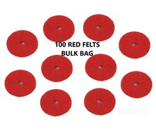 100 SPILLI BOBINA MACCHINA DA CUCIRE FELTS ROSSI ADATTI SINGER/BROTHER/TOYOTA/JANOME/BERNINA