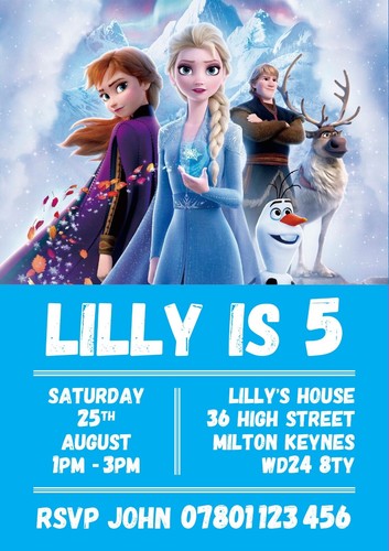 Inviti festa compleanno frozen - inviti,