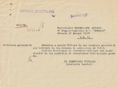 1942 ufficio disciplina - 1942,