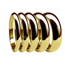 18ct oro giallo matrimonio - d,