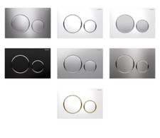 PLACCA PER CASSETTE GEBERIT WC SIGMA 01 20 VARI COLORI CROMO DOPPIO TASTO