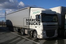 LKW Foto DAF XF 105.460 Planensattelzug Deutschland weiß NEVAG EUROTRANS #c4me
