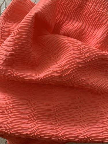 Scampolo arancio crep chine - arancio, de