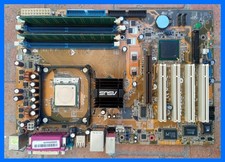 [49] Asus P4P800-X Mobo with Pentium 4 3GHz CPU + CPU + 2GB RAM - Test OK