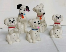LA CARICA DEI 101 DALMATA 5  Pupazzi In Gomma Vintage 