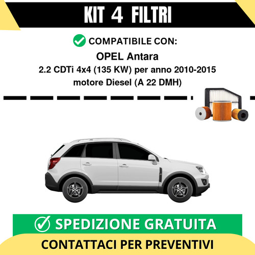 Kit filtri tagliando - filtri, per