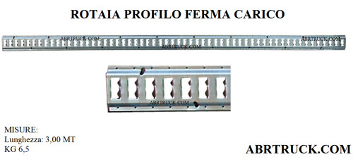 Guida rotaia profilo binario - profilo,