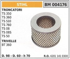 Filtro aria STIHL per troncatore TS 350 360 510 760 08 per trivella BT360 004176