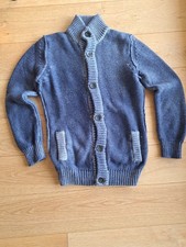 cardigan uomo blu melange