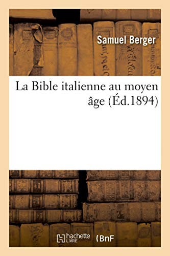 Bible italienne au moyen - la,