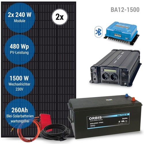 Impianto solare isola - , 1500w