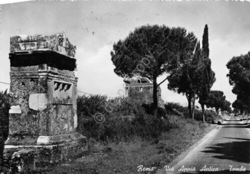 Cartolina roma via - roma, appia