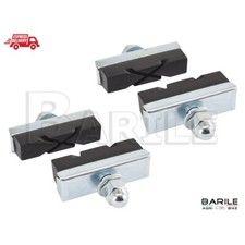 N°2 Coppia Pattini Freno Bici Graziella - Olanda - Epoca - Sport - Vintage Nero