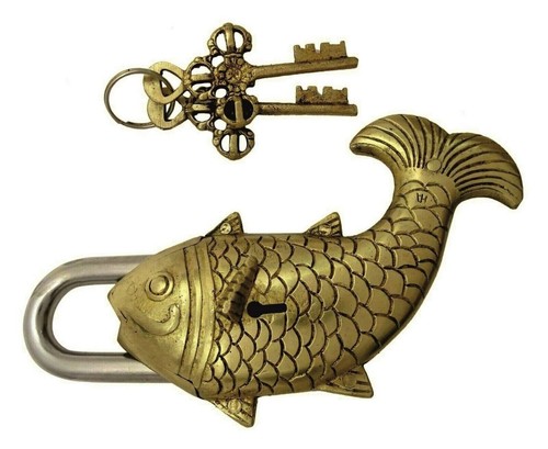 Lucchetto trucco ottone fatto - lucchetto,