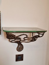 Coppia Di Comodini In Ferro Battuto E Vetro