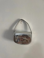Mini bag argento specchiato